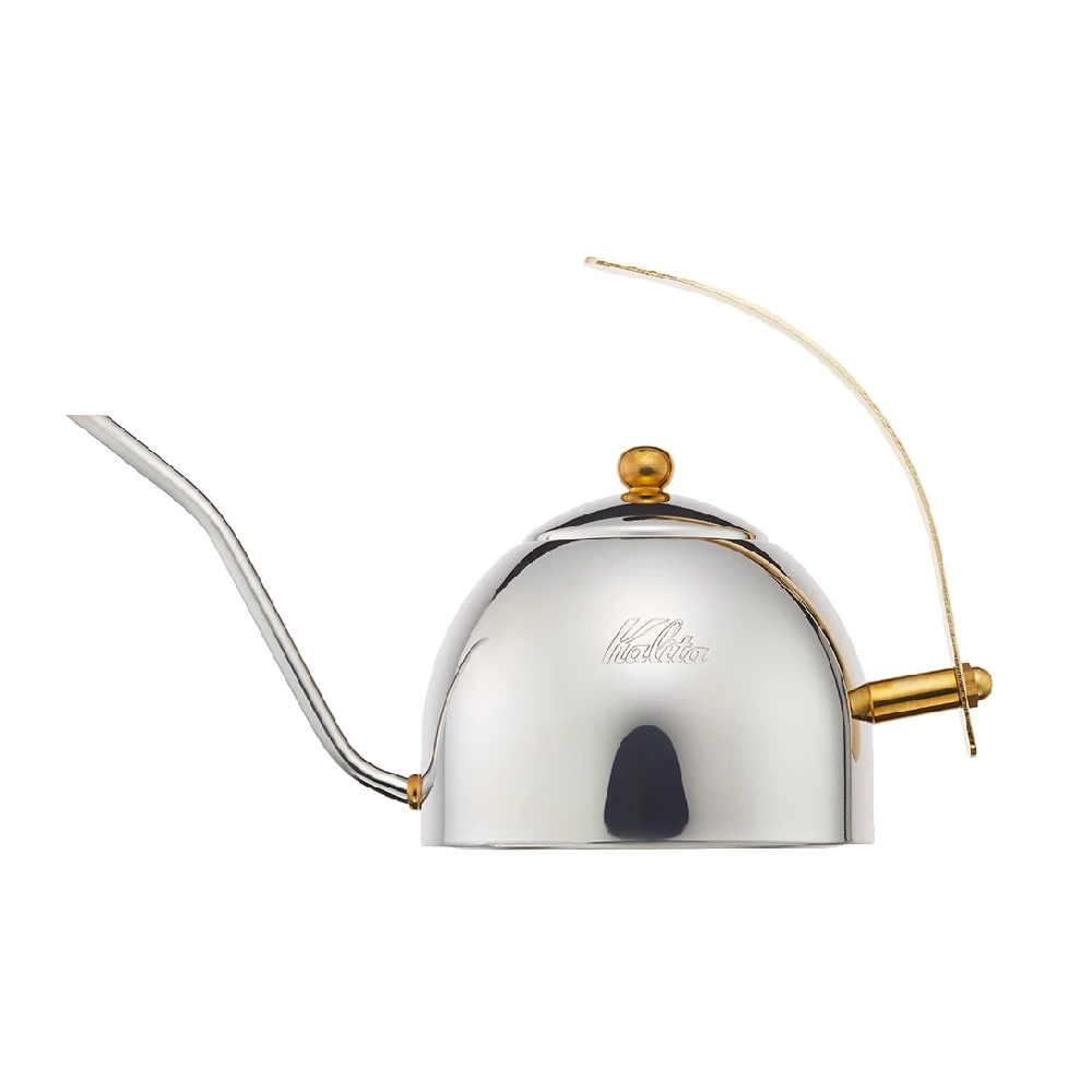 Kalita 金澤鍍面細口手沖壺｜1000ml｜日本製