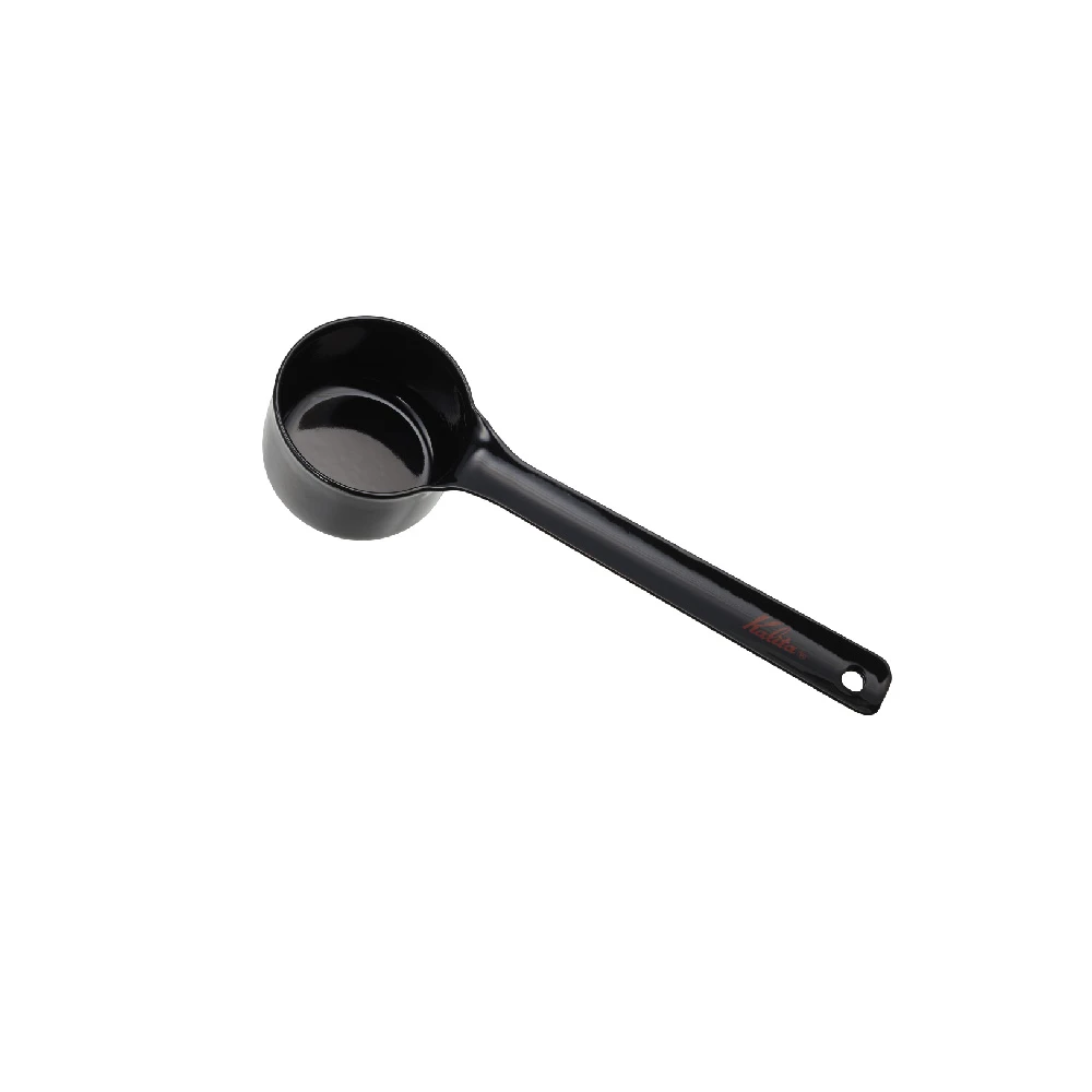 Kalita × TSUBAME 琺瑯咖啡豆匙 黑色｜長柄款｜約10g