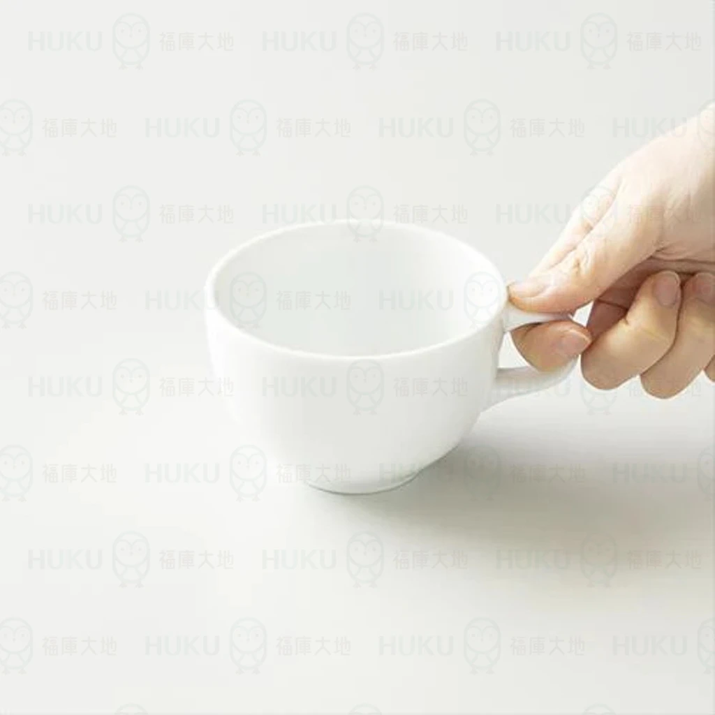 Origami 拿鐵杯白色｜250ml｜日本製精品陶瓷咖啡杯福庫大地Huku Paradise