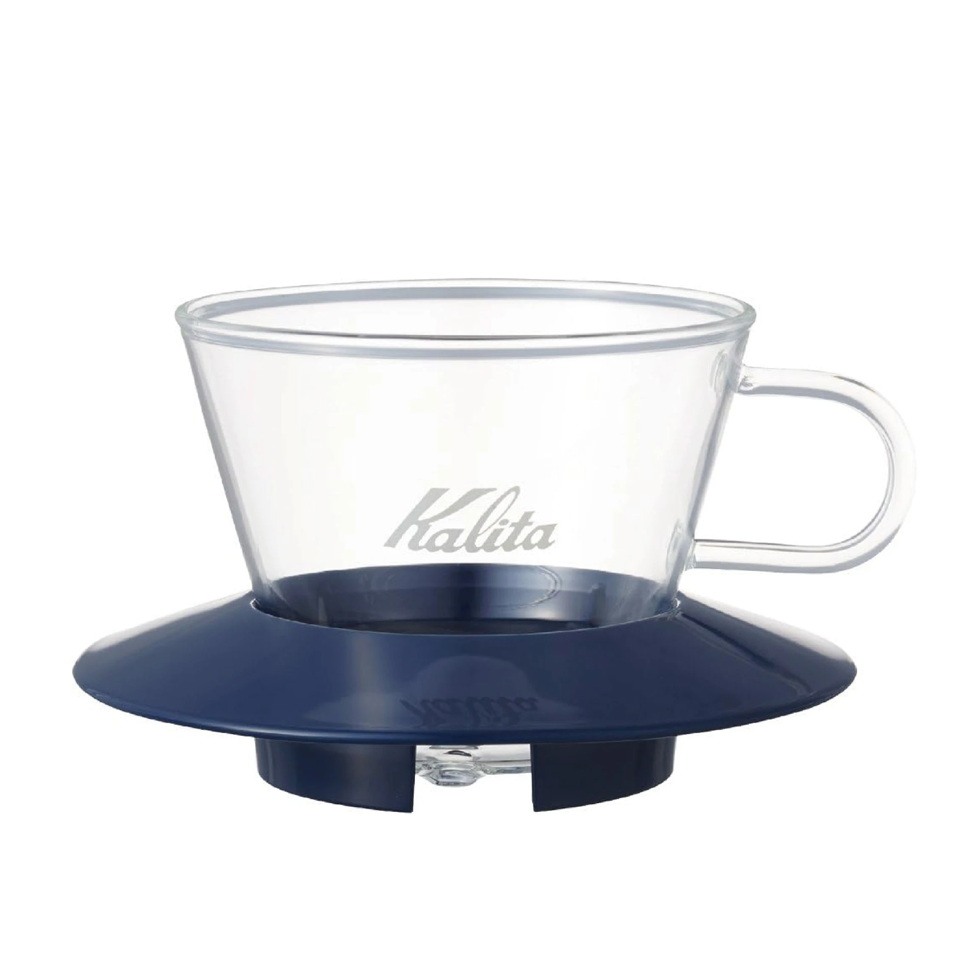 Kalita 155 耐熱玻璃蛋糕濾杯｜海軍藍