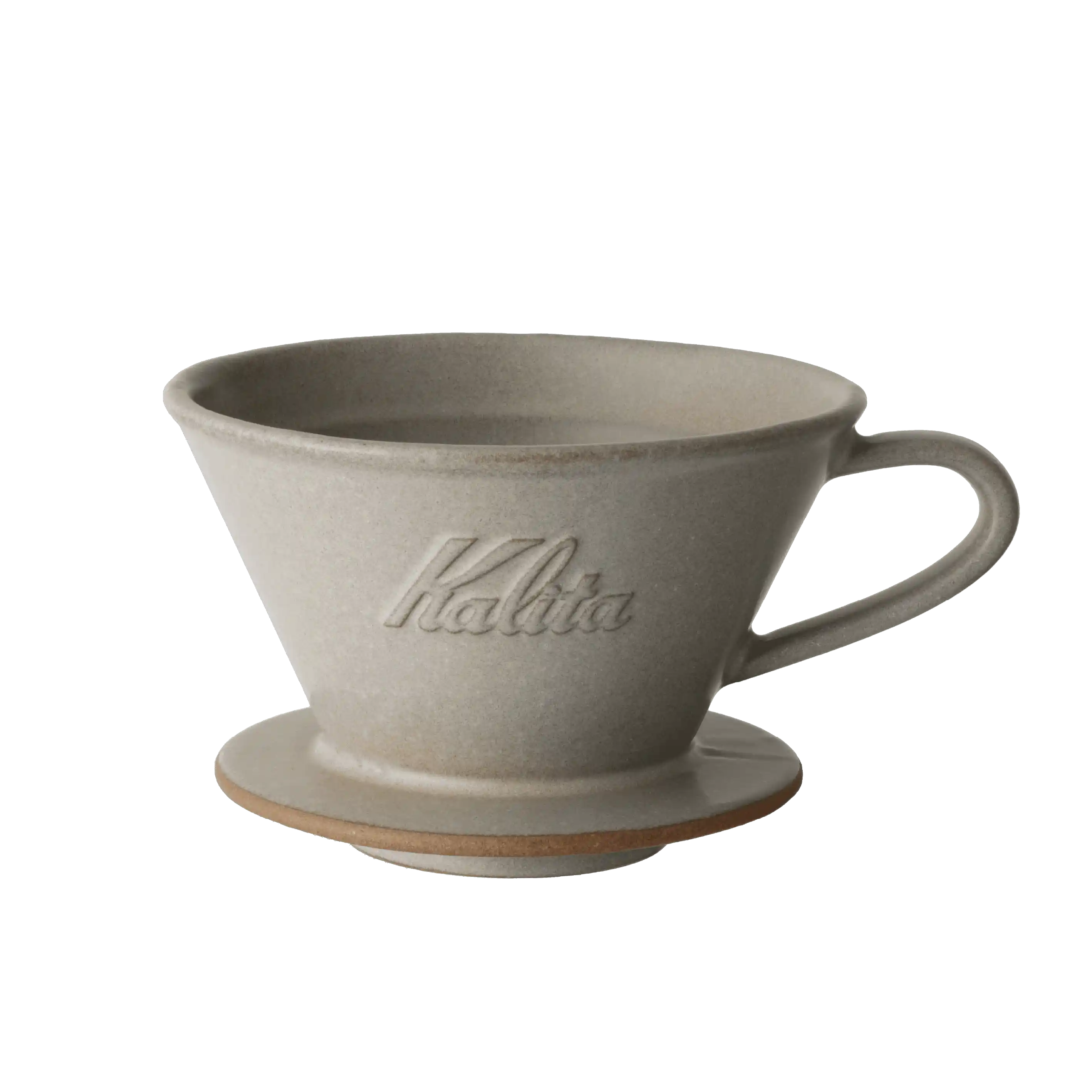 Kalita MI 185 美濃燒陶瓷蛋糕濾杯｜砂米色｜日本手工製