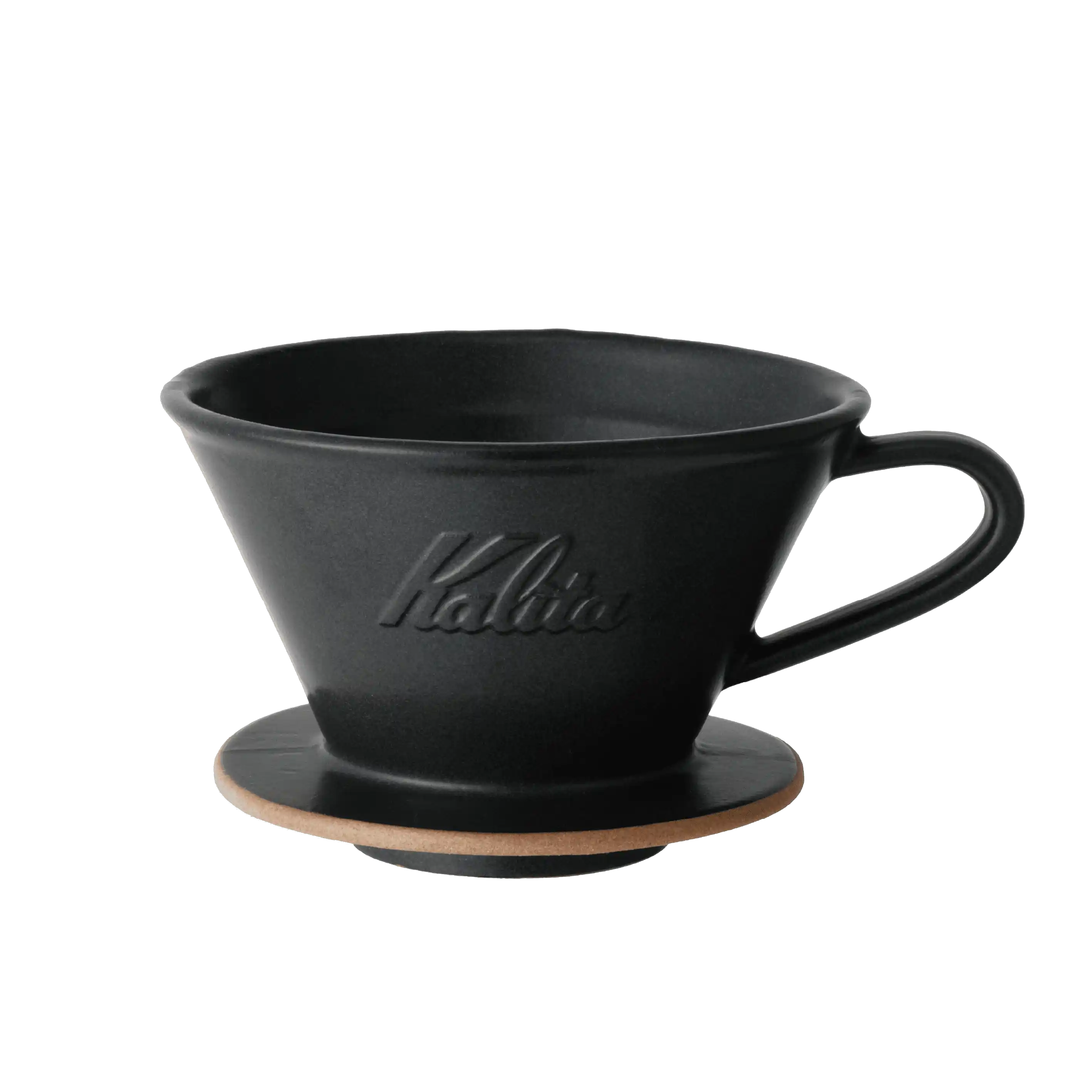 Kalita 185 砂黑色美濃燒陶瓷蛋糕濾杯#02107｜2–4杯｜日本手工製福庫