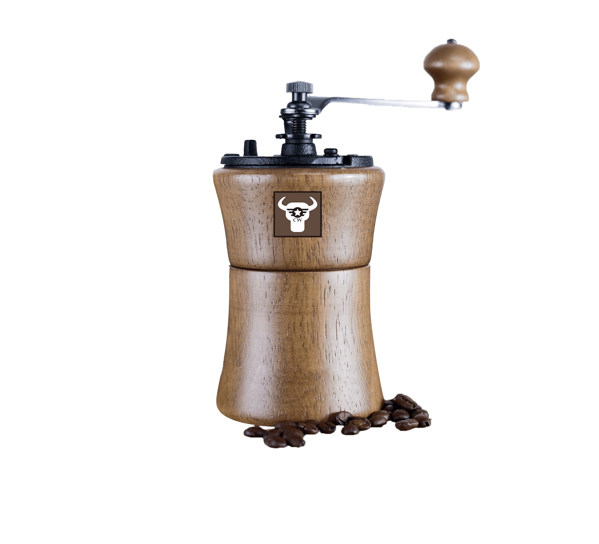 CW 小野牛鑄鐵磨豆機｜經典木質手搖咖啡研磨器福庫大地Huku Paradise