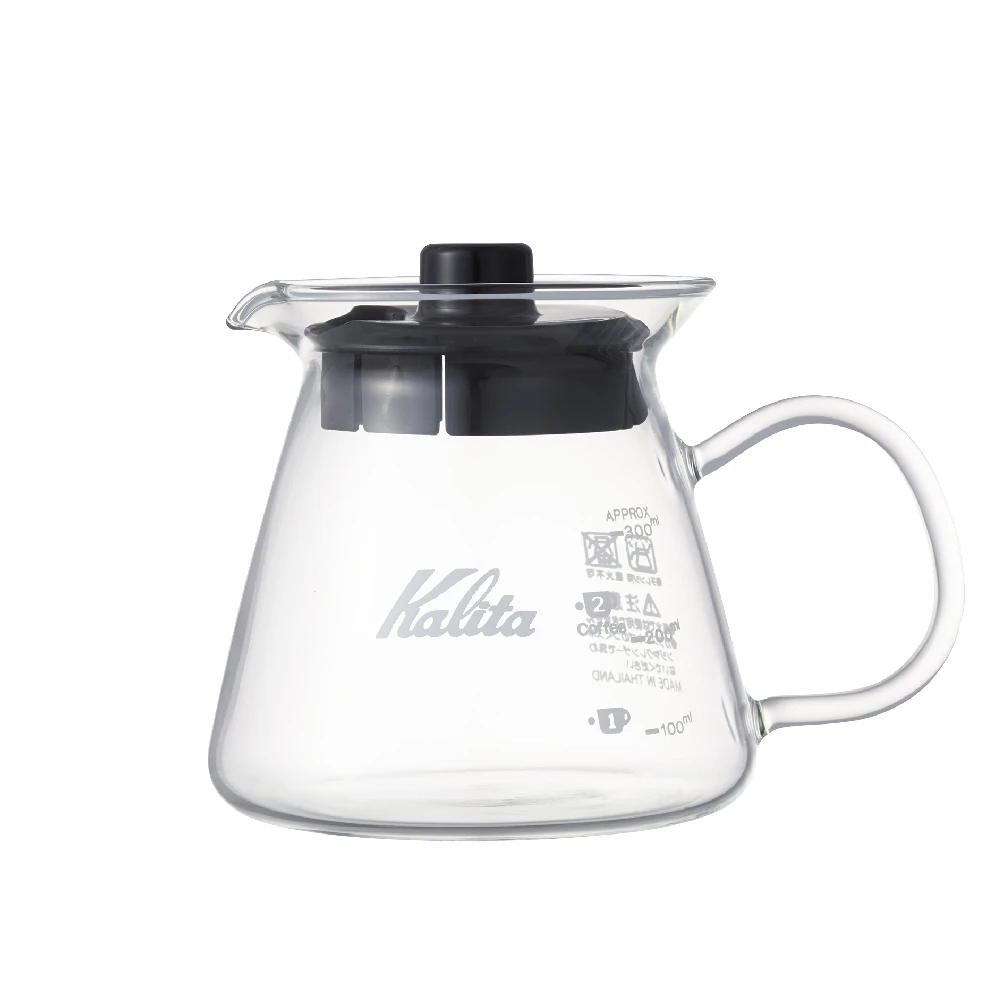 Kalita 耐熱玻璃咖啡壺｜300ml 手沖咖啡壺｜玻璃手把款