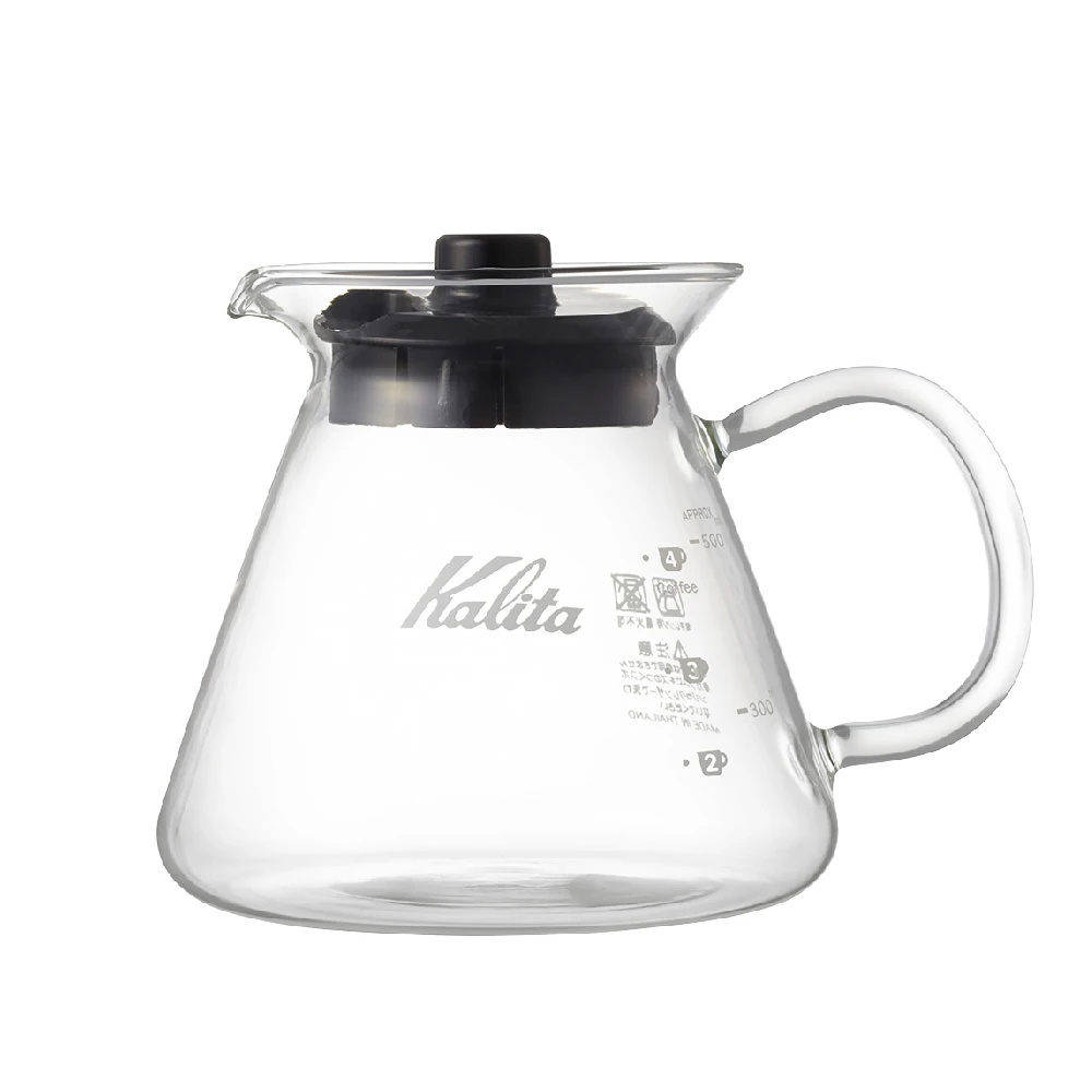 Kalita 耐熱玻璃咖啡壺｜500ml 咖啡分享壺｜玻璃手把款