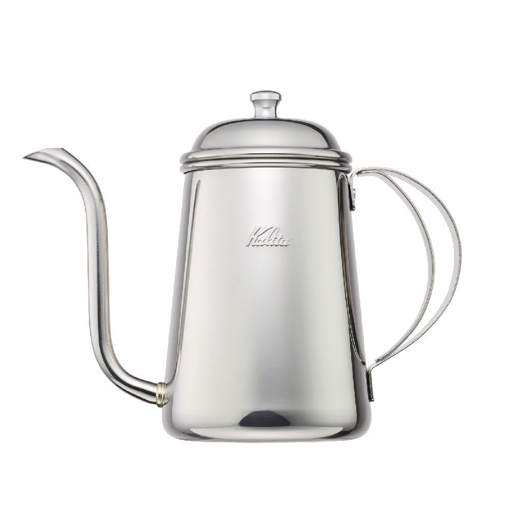 Kalita 不鏽鋼細口手沖壺（700ml）｜日本製鏡面原色咖啡壺｜控水穩定福