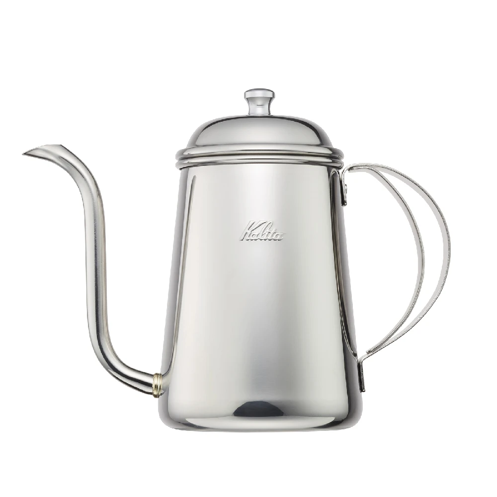 Kalita 不鏽鋼細口手沖壺（700ml）｜日本製鏡面原色咖啡壺｜控水穩定福