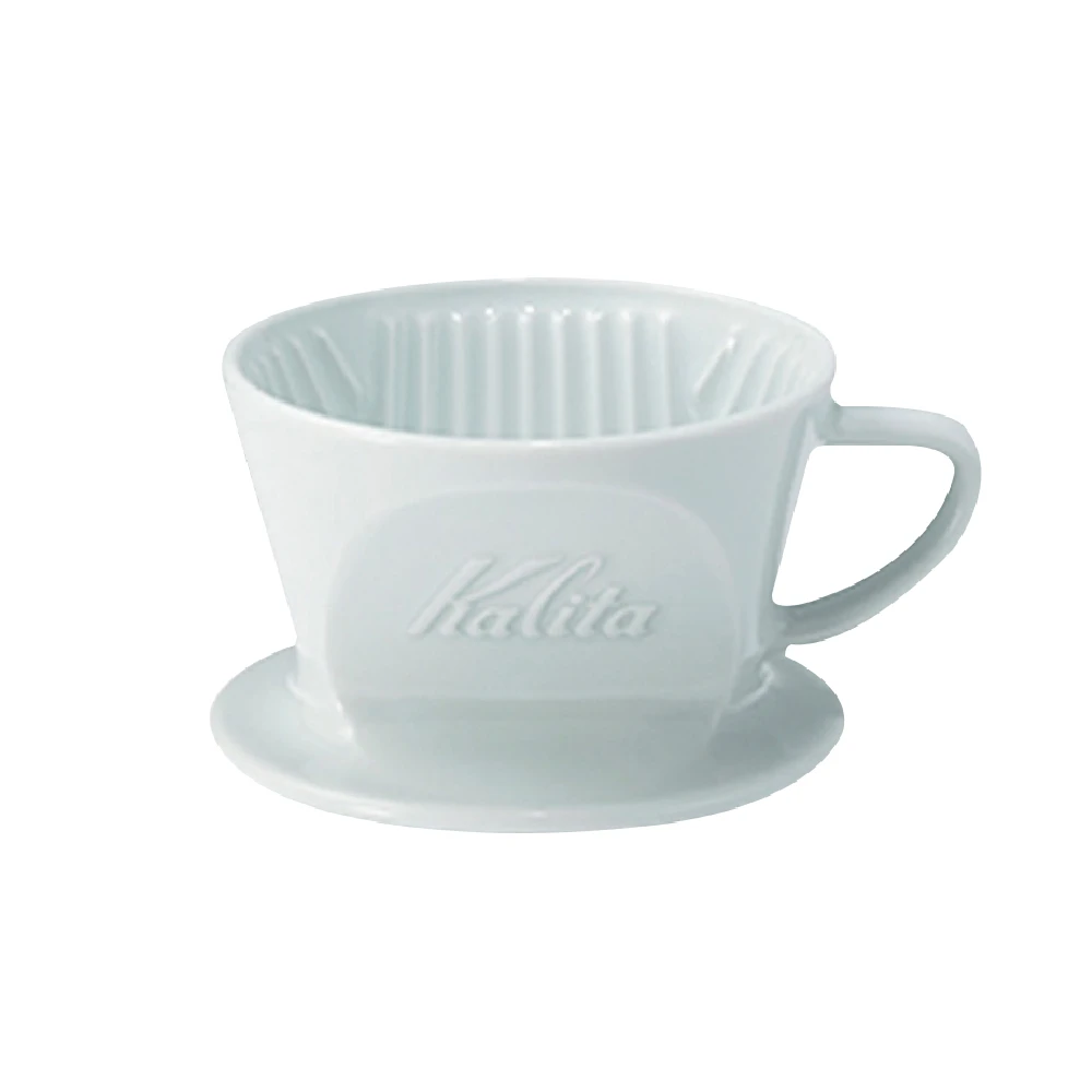 Kalita × Hasami 101 波佐見燒陶瓷 梯形濾杯｜珍珠白｜日本製