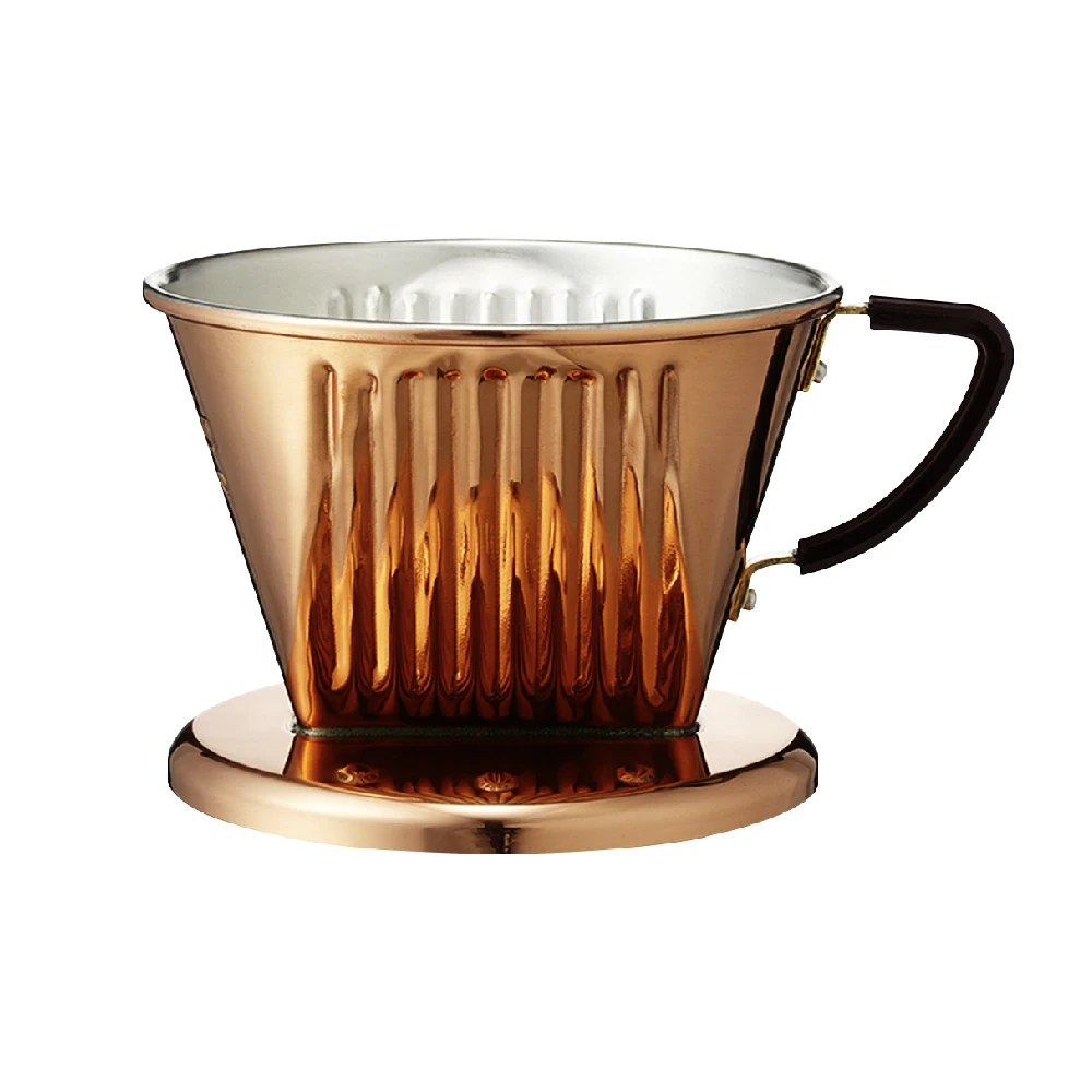 Kalita 102 銅製濾杯｜梯形 扇形 三孔｜日本製