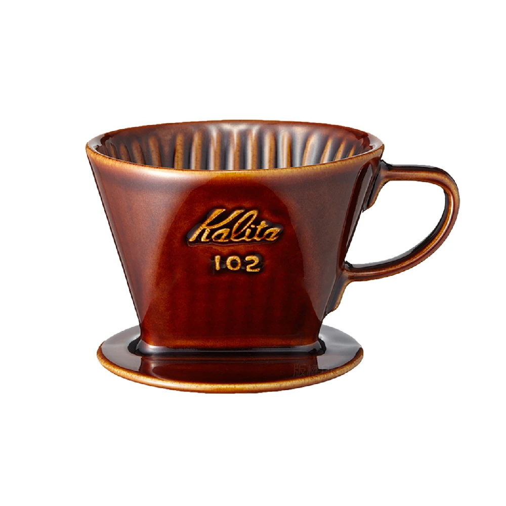 Kalita 102 傳統陶製三孔濾杯｜典雅棕｜