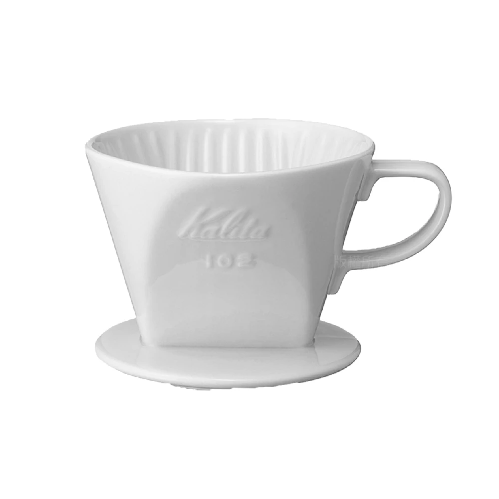 Kalita 102 傳統陶製三孔濾杯｜簡約白