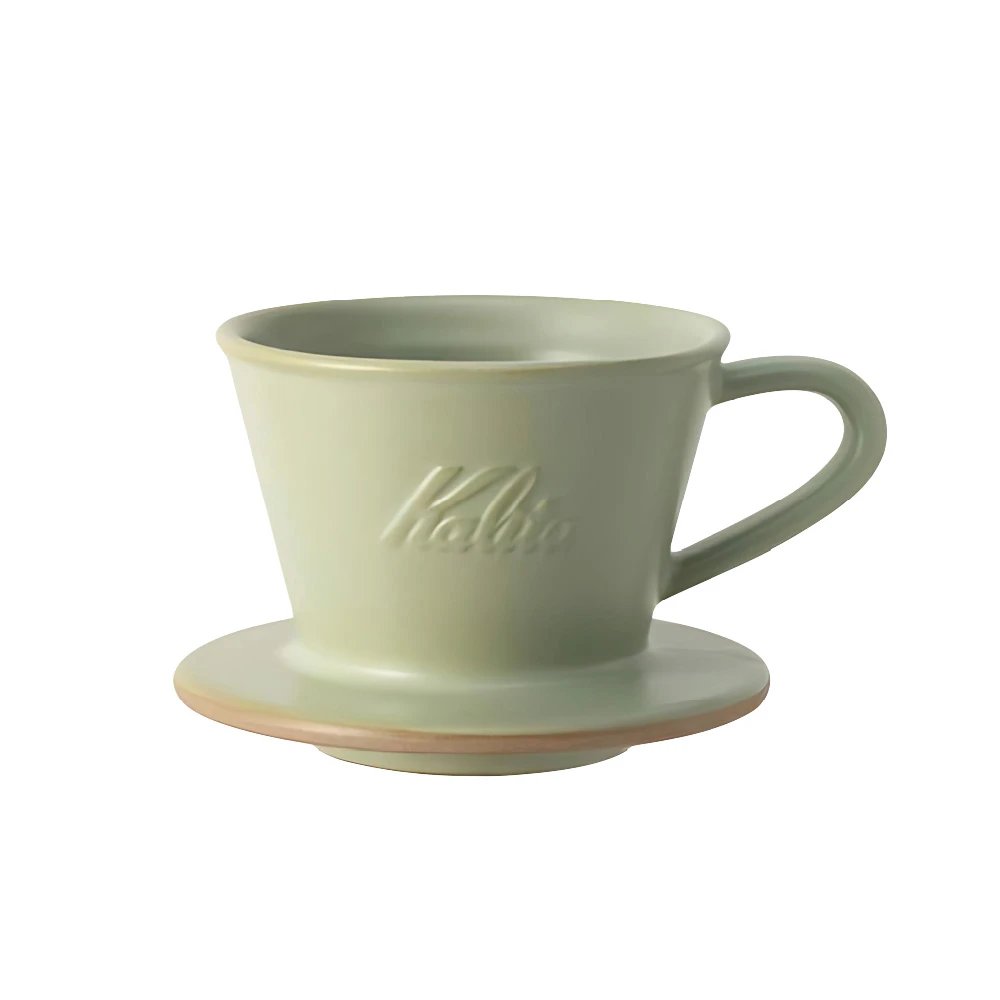 Kalita MI 155 美濃燒陶瓷蛋糕濾杯｜開心果綠