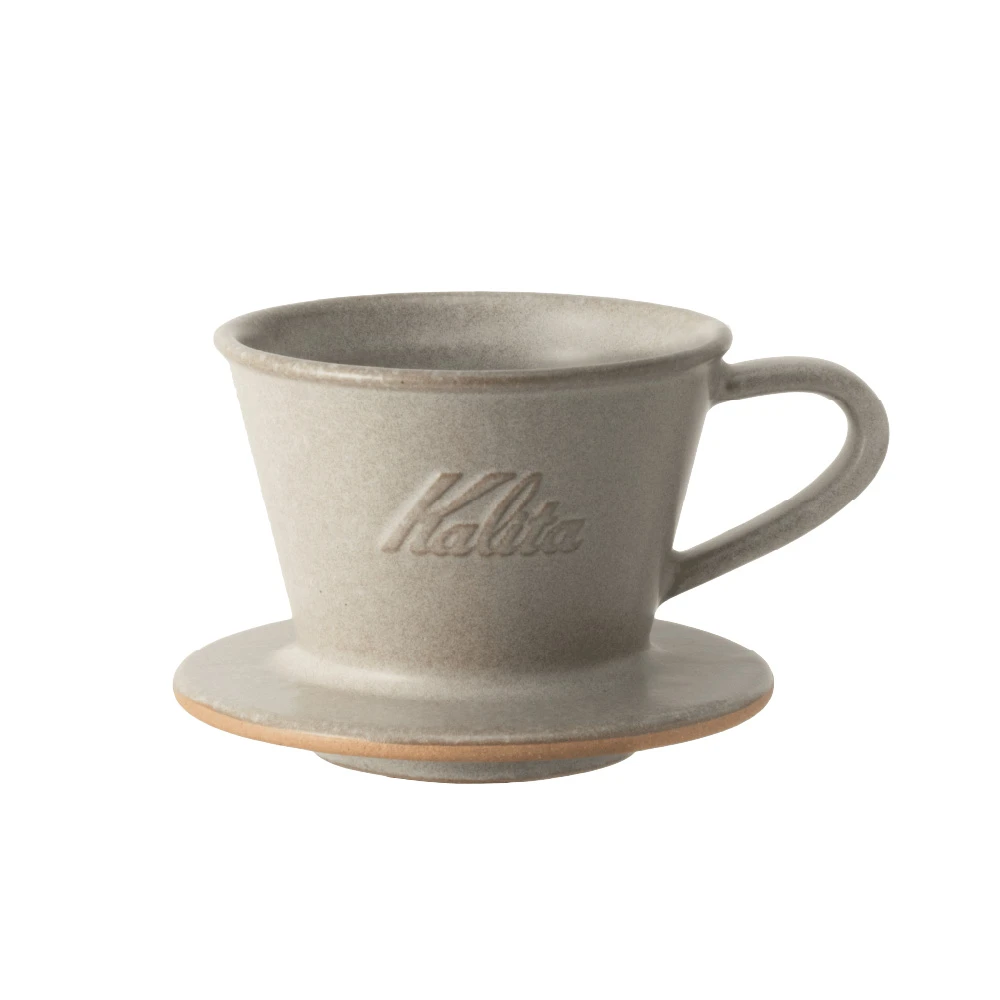 Kalita MI 155 美濃燒陶瓷蛋糕濾杯｜砂米色