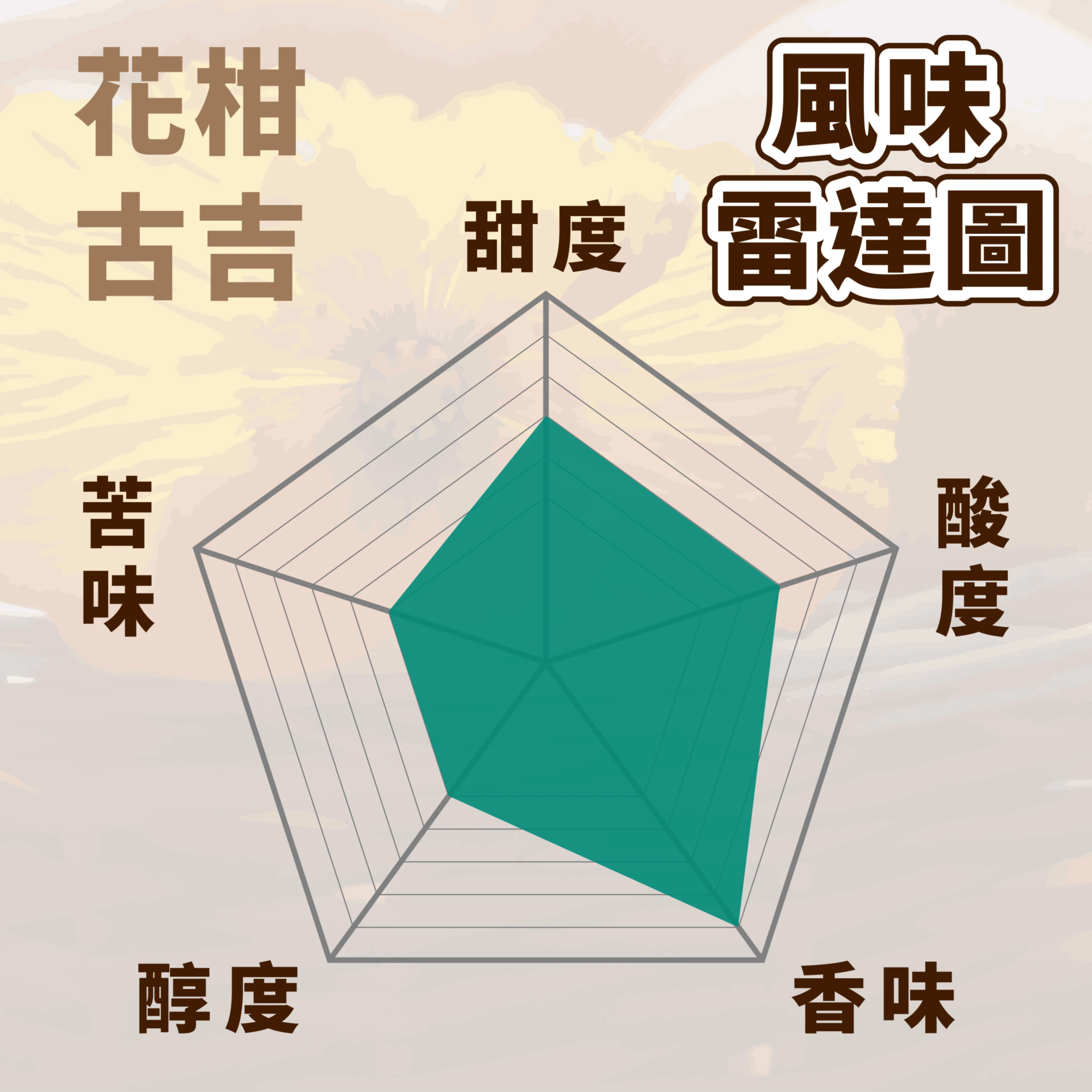 精品咖啡豆 花柑古吉 Premium｜淺焙 一磅 450g