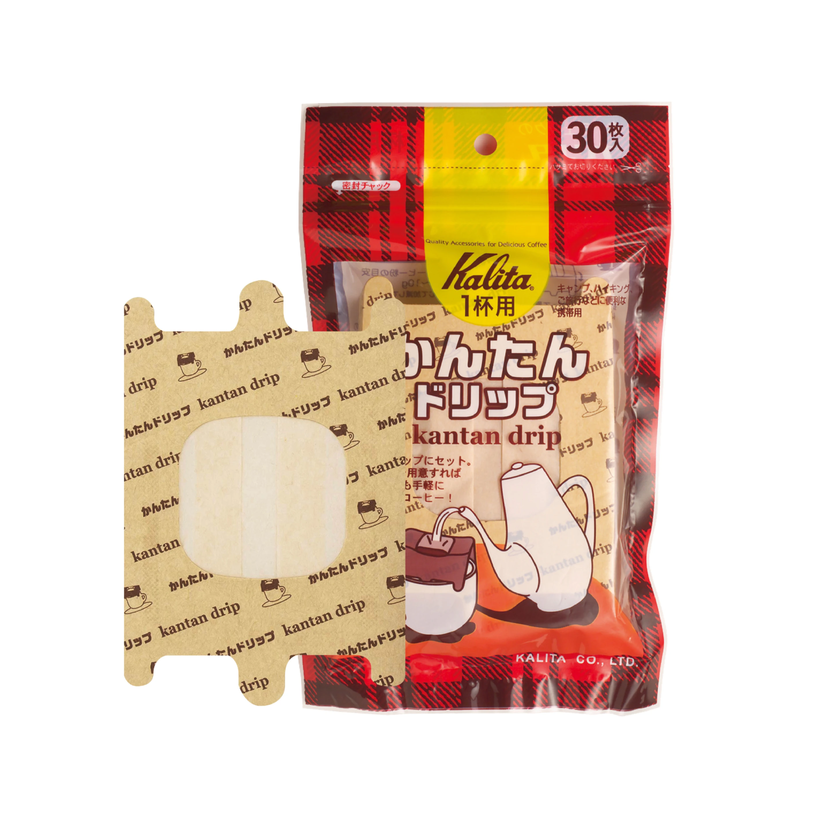 Kalita 攜帶式掛耳濾袋（30入）｜旅行露營咖啡必備