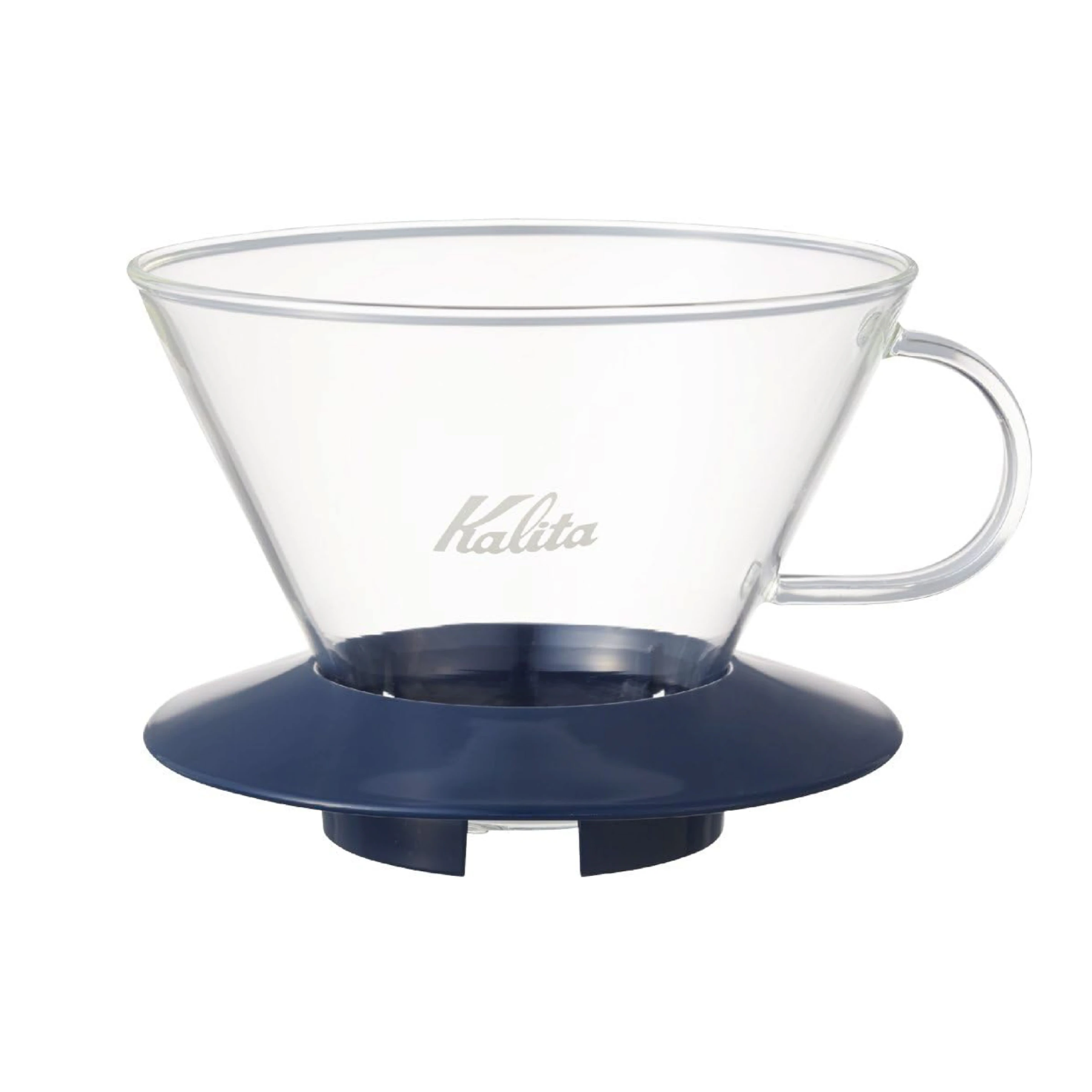 Kalita 185 耐熱玻璃蛋糕濾杯｜海軍藍