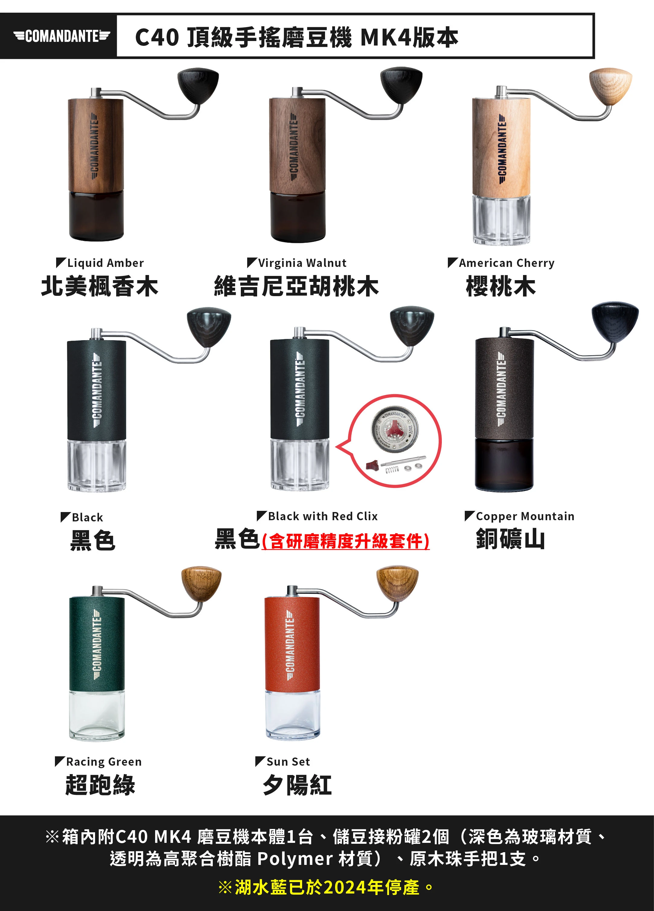 Comandante Red Clix 研磨精度升級配件C40口感變化零件福庫大地Huku