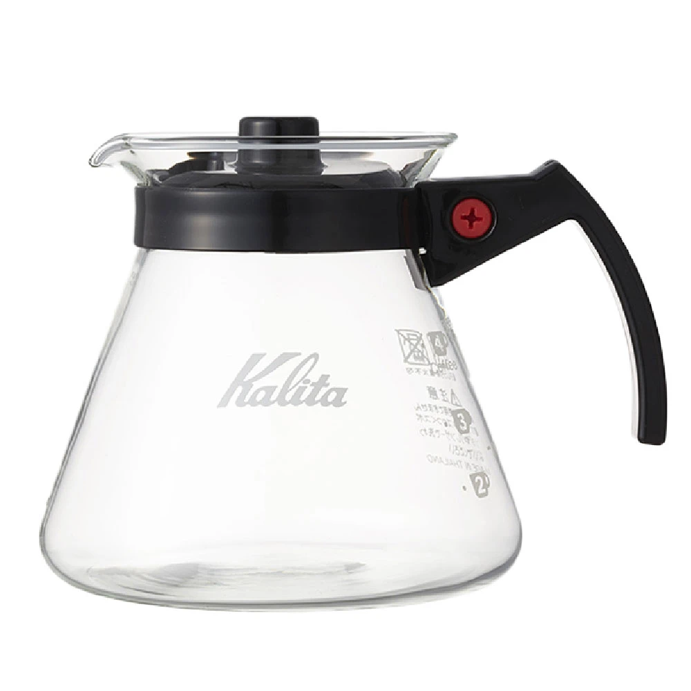 Kalita 耐熱玻璃咖啡壺｜500ml 中容量款｜塑膠手把設計