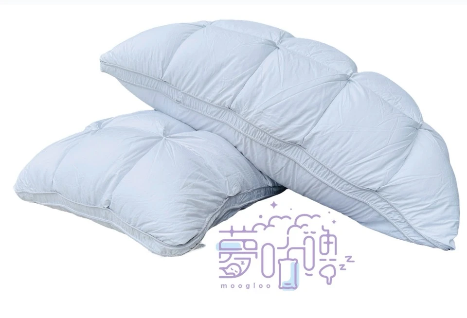 夢咕嚕moogloo｜蘋果麵包羽絨枕｜沉睡在雲朵裡的奢華體驗