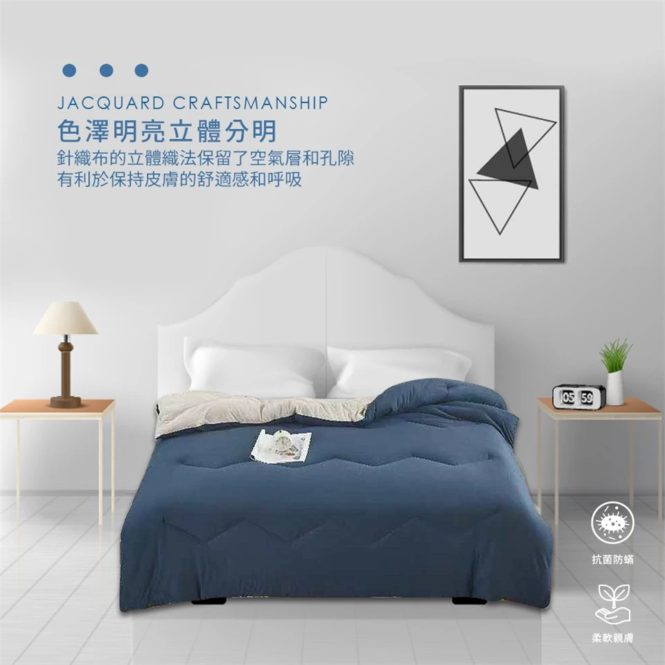 韓版親膚針織棉可水洗暖暖被/兩用被/四季被｜一蓋就愛上💗兩色可挑選180*210cm
