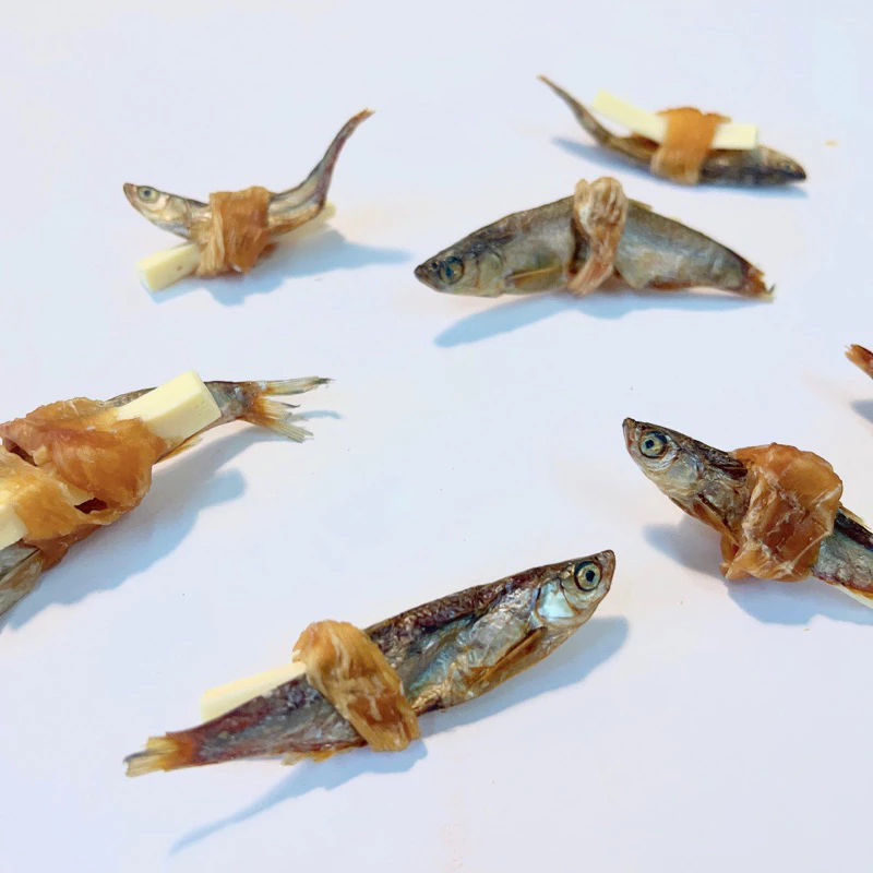 小魚雞肉卷