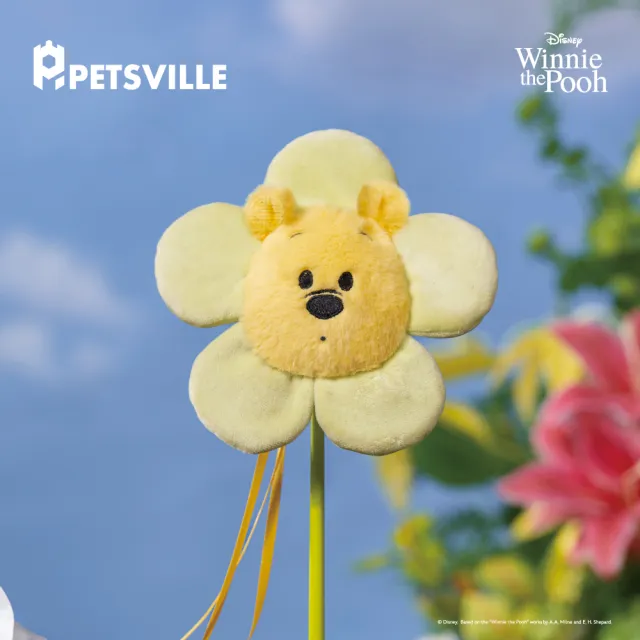 Disney 迪士尼 小熊維尼x派思維｜花朵造型逗貓棒