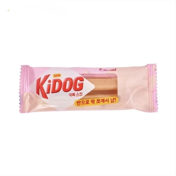 KIDOG 潔牙夾心軟點心-草莓牛奶