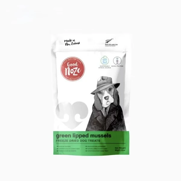 紐西蘭Goodnoze狗狗凍乾零食-綠貽貝 60g