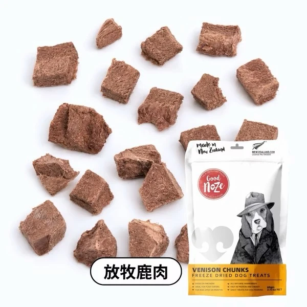 Goodnoze狗狗凍乾零食-紐西蘭自由放牧鹿肉 60g