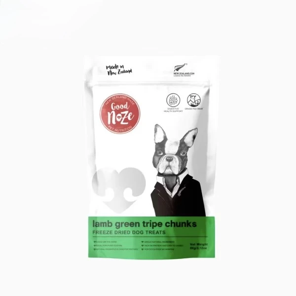 紐西蘭GoodNoze 狗狗凍乾零食-羊綠草胃 60g