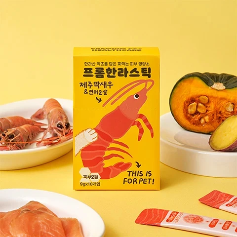 韓國濟州島紅帶龍蝦＆鮭魚口味肉泥