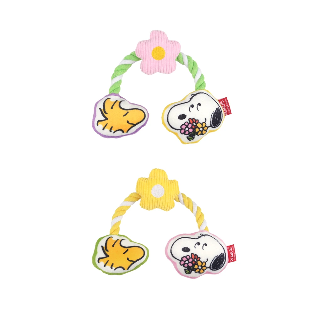 ParisDog 史努比小花繩結發聲玩具