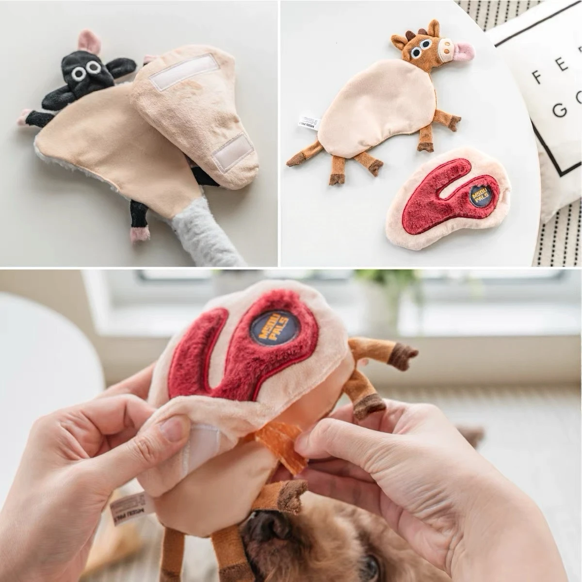 略略動物玩具(發聲/響紙/藏食)