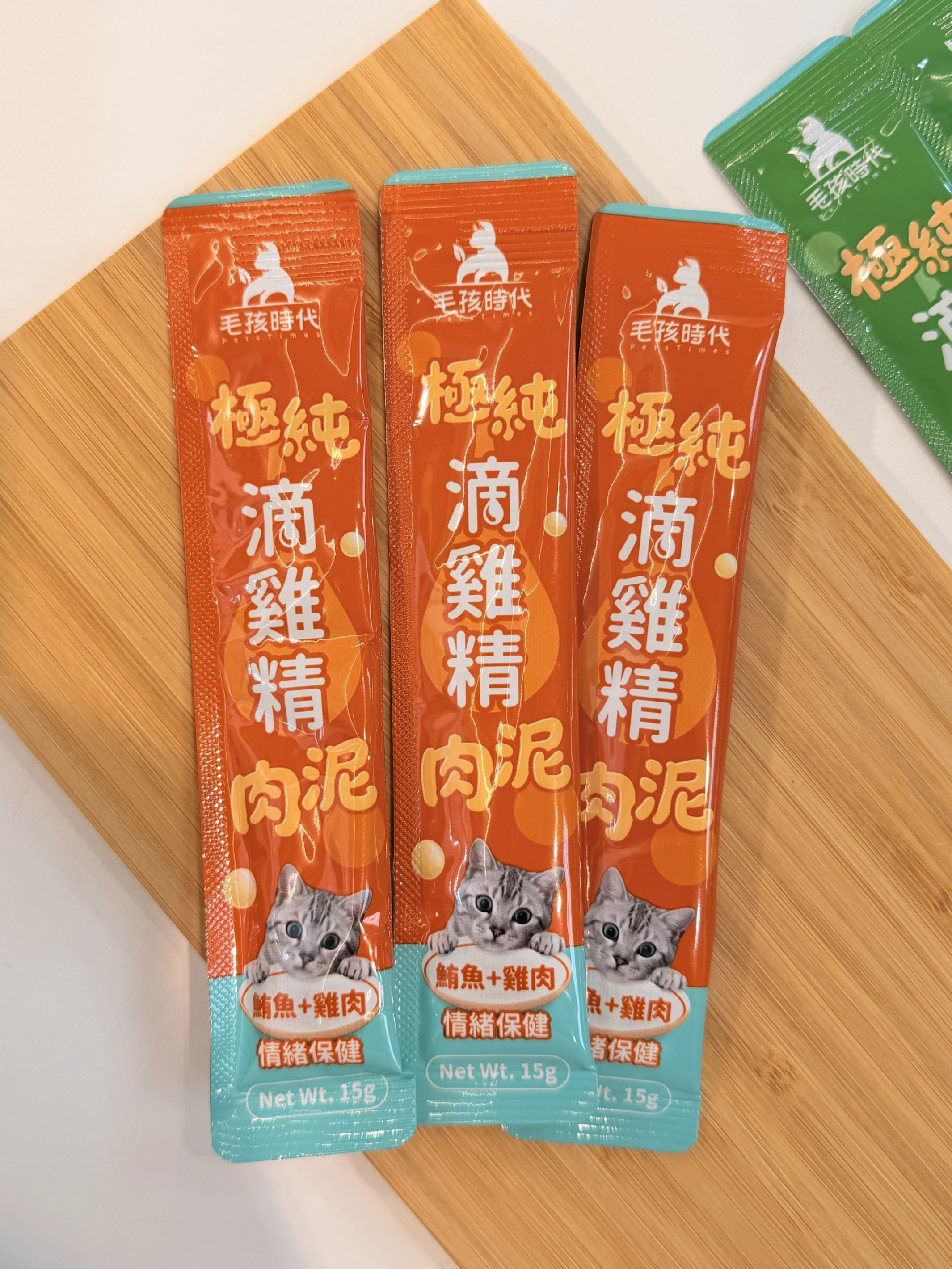毛孩時代 極純滴雞精保健肉泥（鮪魚＋雞肉）單條15g