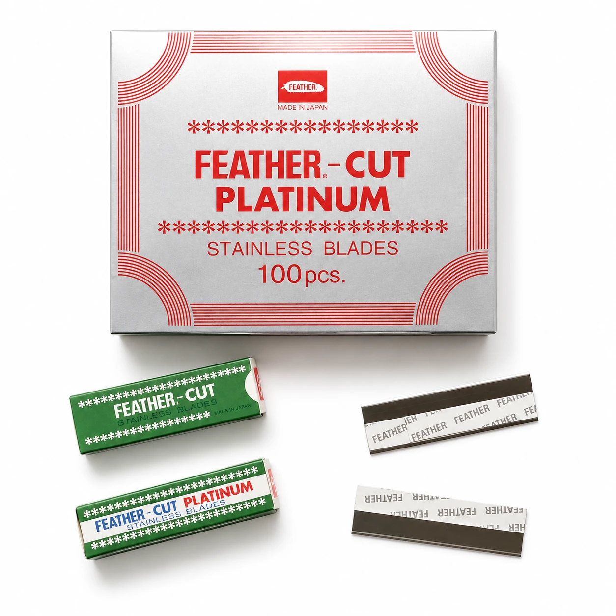 【日本 FEATHER】羽毛刀片 CUT 100片入