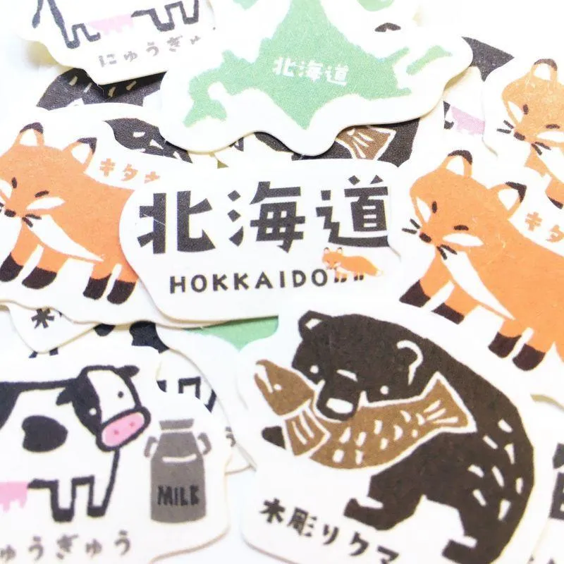 古川紙工｜日本旅遊景點片狀貼紙包