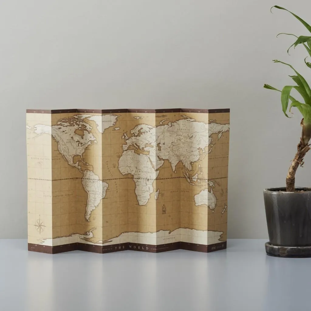 マルモ｜中古世紀屏風感兩用紀錄世界地圖