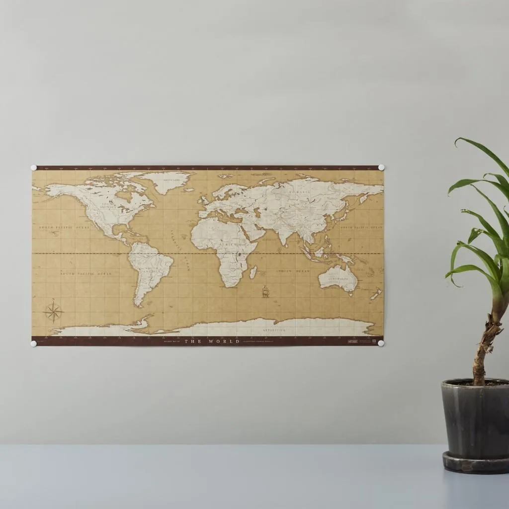 マルモ｜中古世紀屏風感兩用紀錄世界地圖