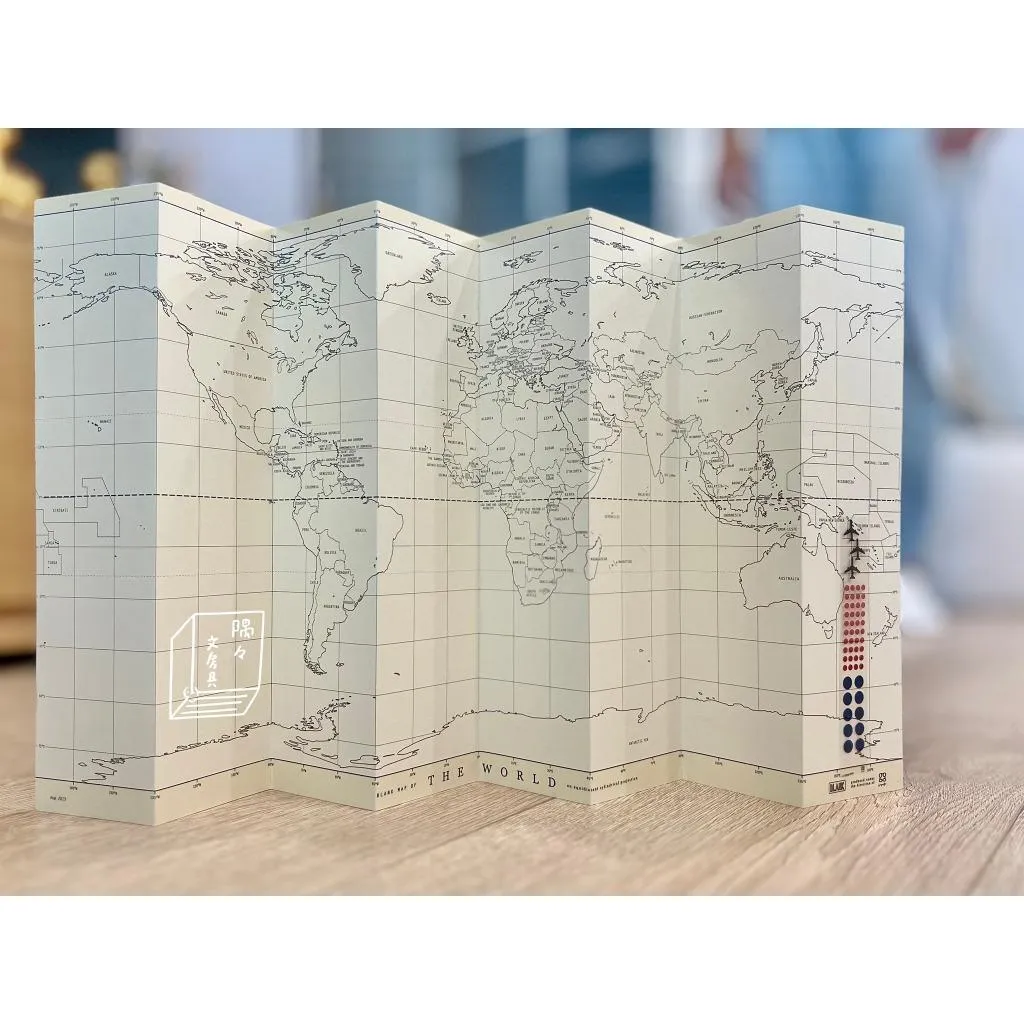マルモ｜屏風感兩用世界地圖記錄(大)