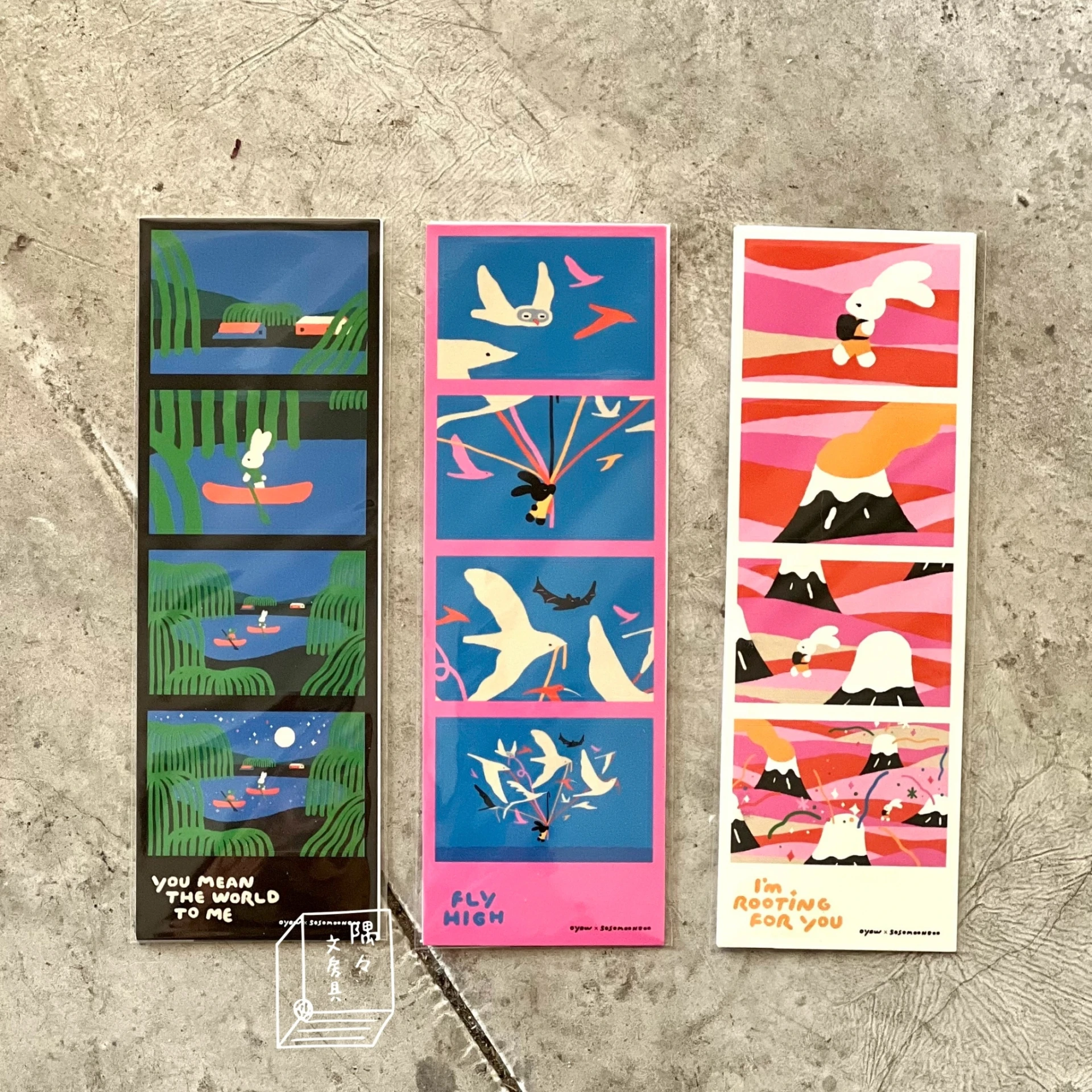 sosomoongoo｜插畫家Oyow聯名四格貼紙