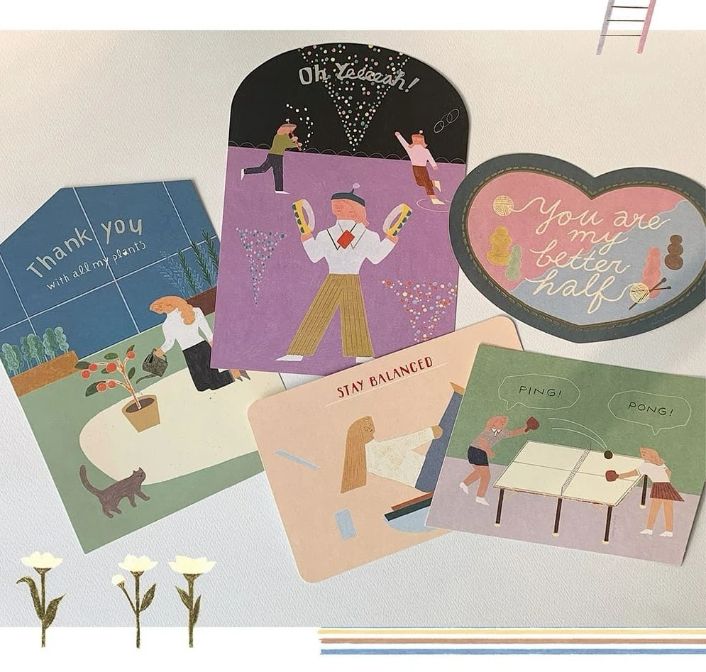 sosomoongoo｜插畫家Ain Han聯名卡片