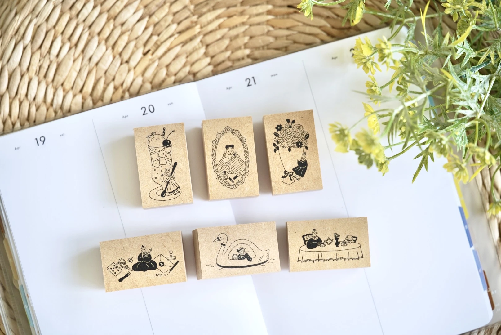 Stamp Marche｜線條插畫感印章