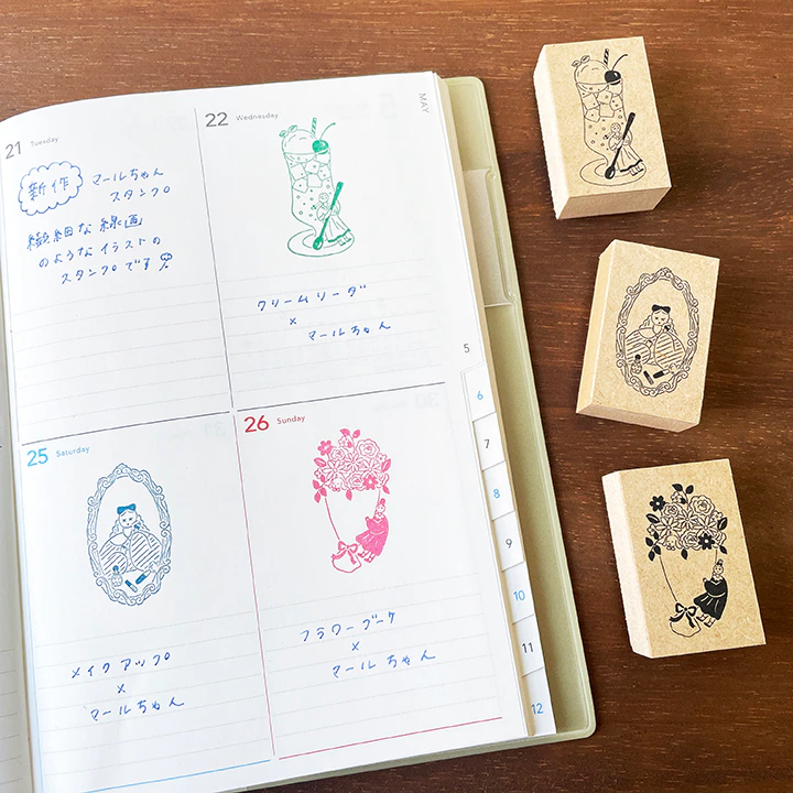Stamp Marche｜線條插畫感印章
