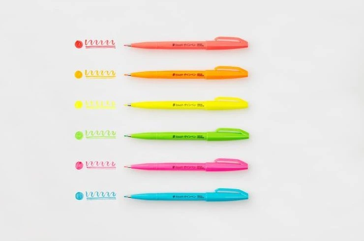 Pentel｜touch螢光色筆組