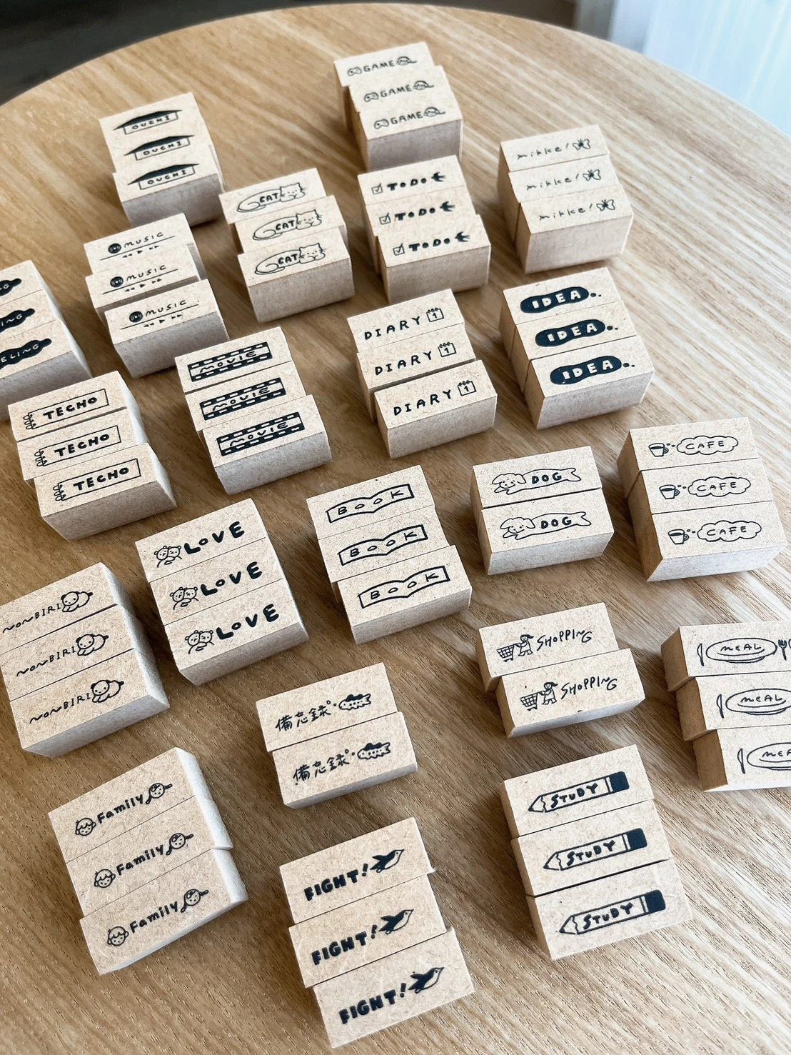 Stamp Marche｜手帳文字小印章（共22款）