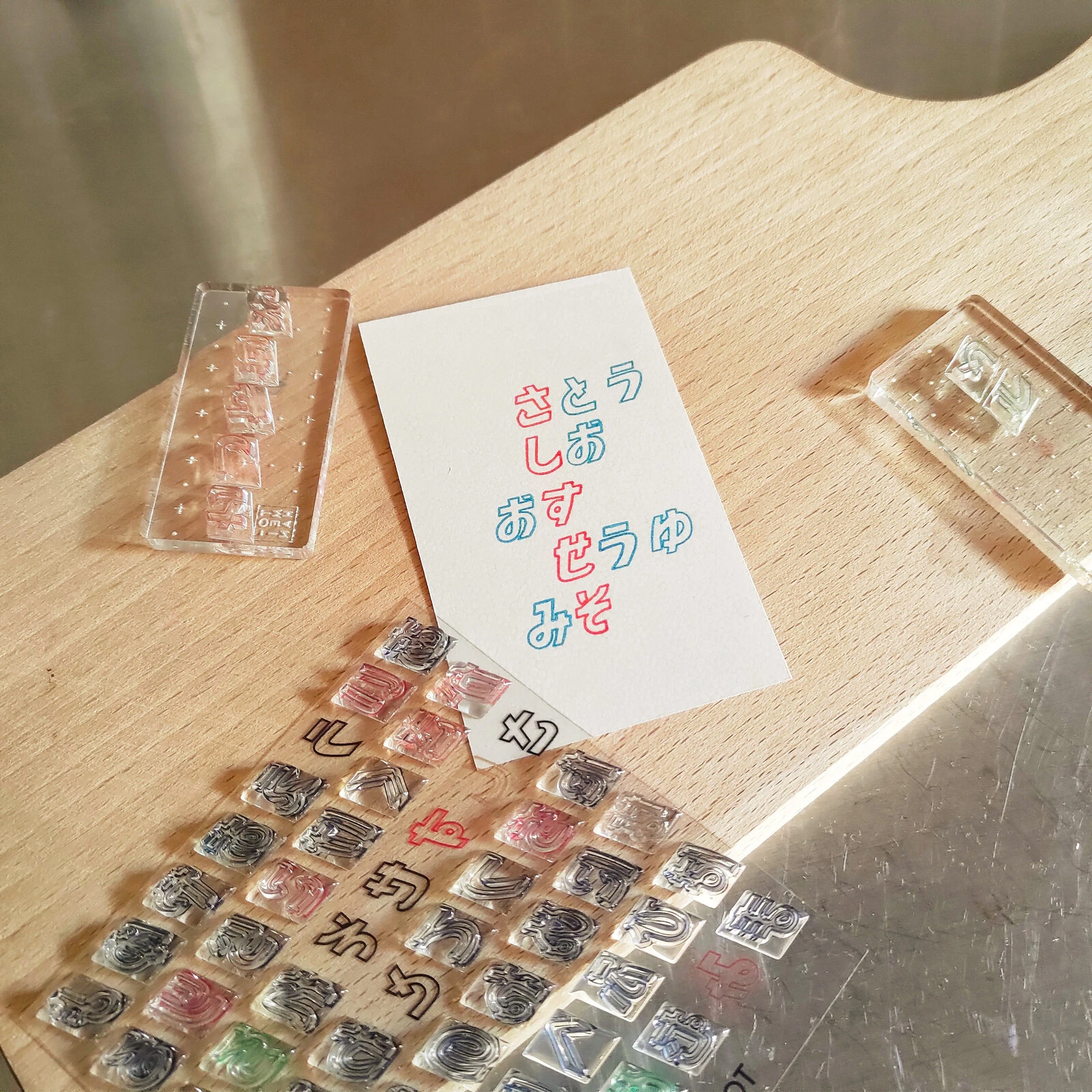 TO-MEI HAN｜水果紙箱字體平假名水晶印章