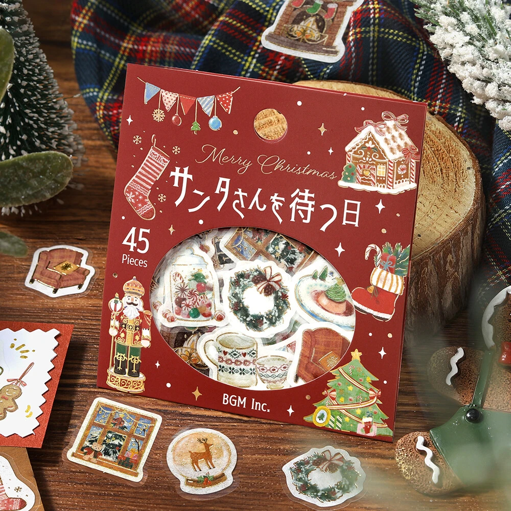 BGM｜2025聖誕限定燙金片狀貼紙