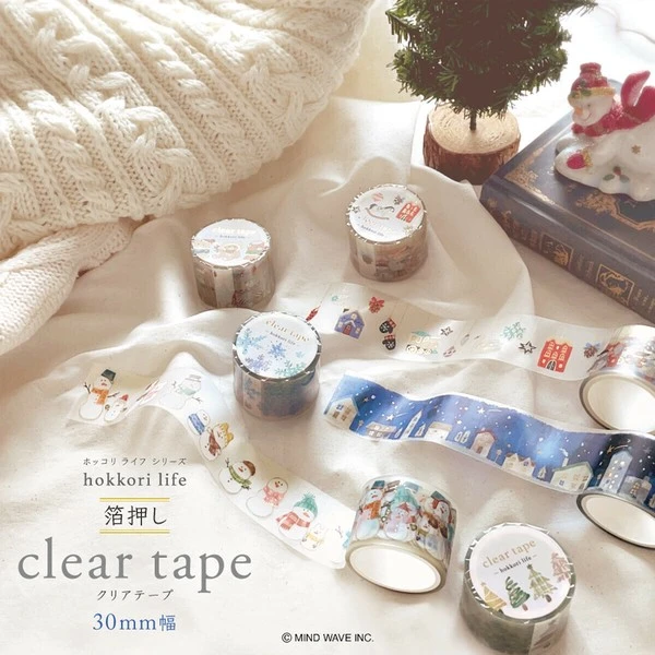 MIND WAVE｜hokkori life 冬季限定霧面燙金PET膠帶