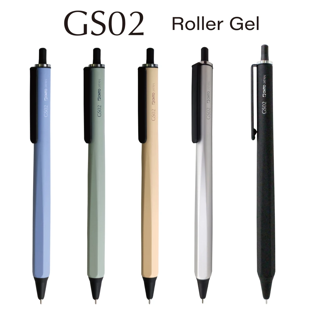 OHTO｜GS02 Roller Gel 鋁桿滾珠速乾中性筆0.5