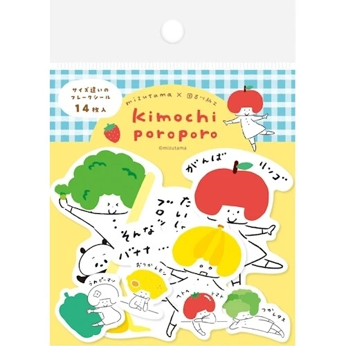 古川紙工｜mizutama kimochi poroporo片狀貼紙